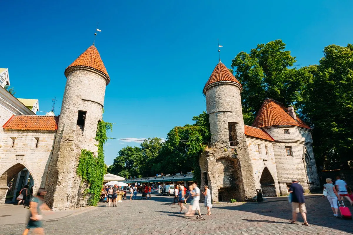 Viru Gate in Tallinn Old Town
