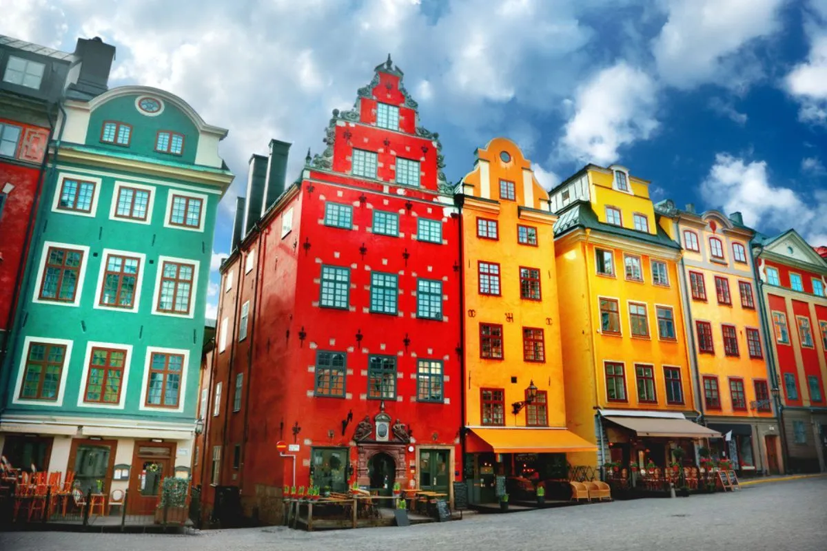 Scenic view of Stortorget square in Gamla Stan