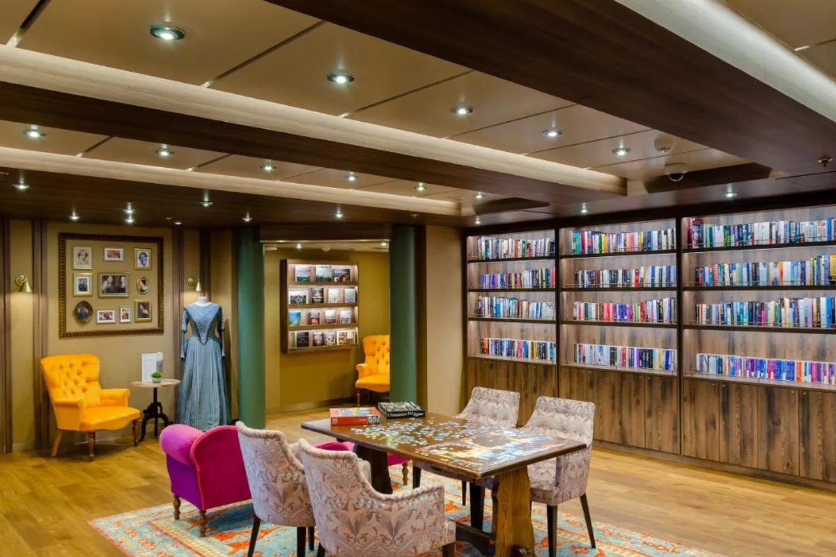 Bronte’s Library on board Ambition cruise ship