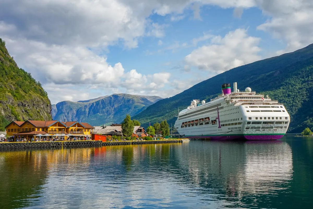 Ambience cruise ship in Flam, Norway