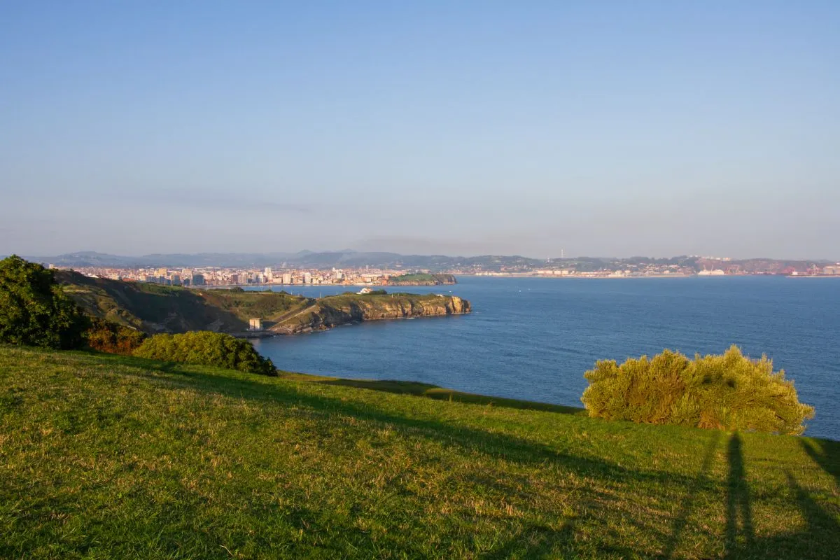 The coast of Gijon, Spain