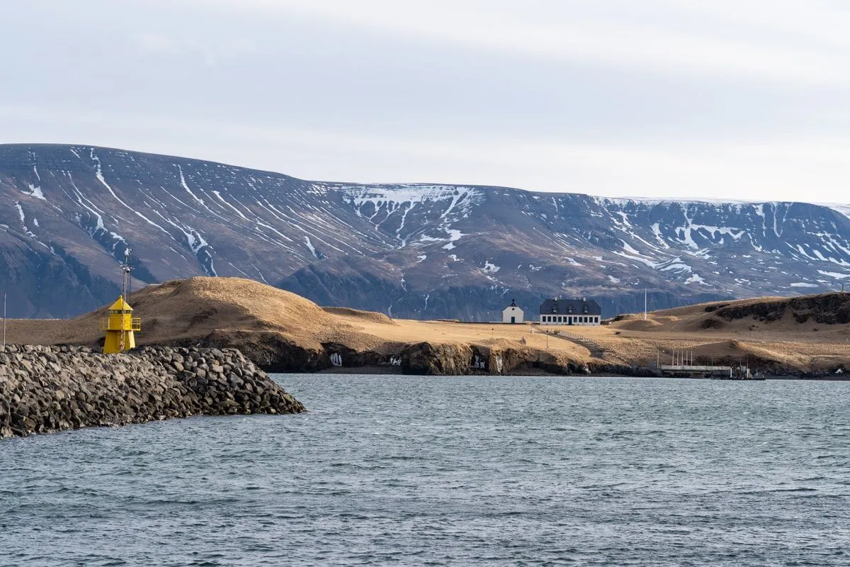 The coast of Reykjavik, Iceland