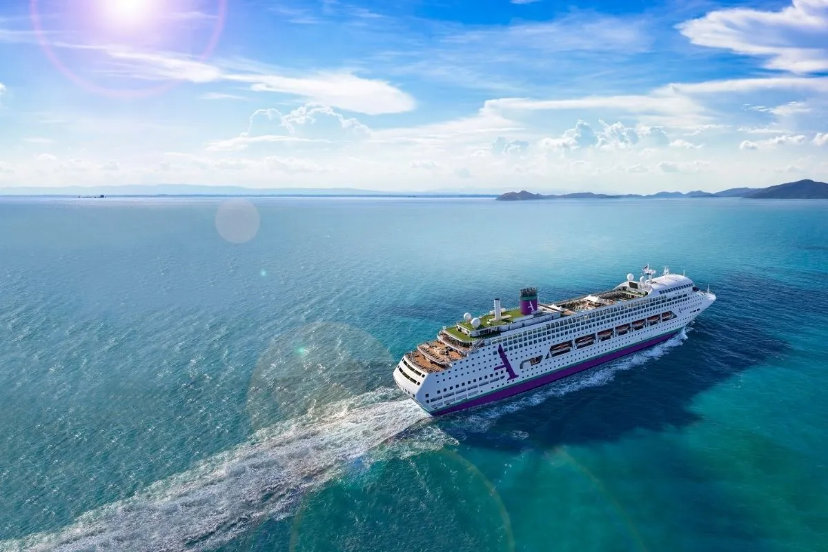 Ambassador cruise ship at sea