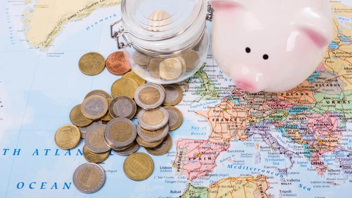 Travel budget money on your map