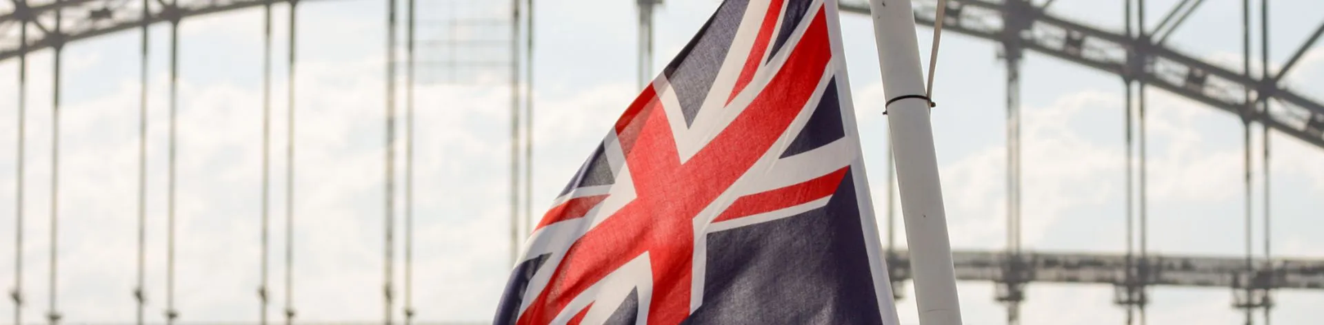 Australian flag Sydney harbor bridge background