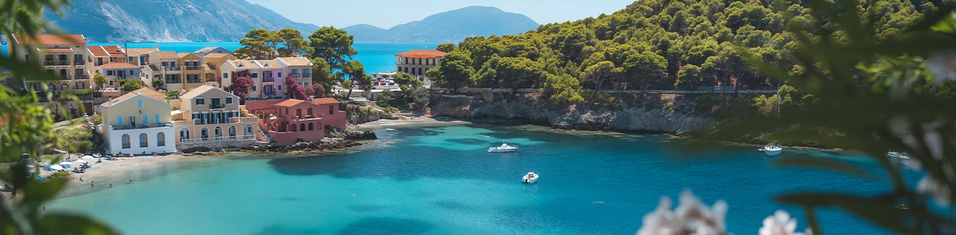 Assos town on Kefalonia Ionian island in Greece