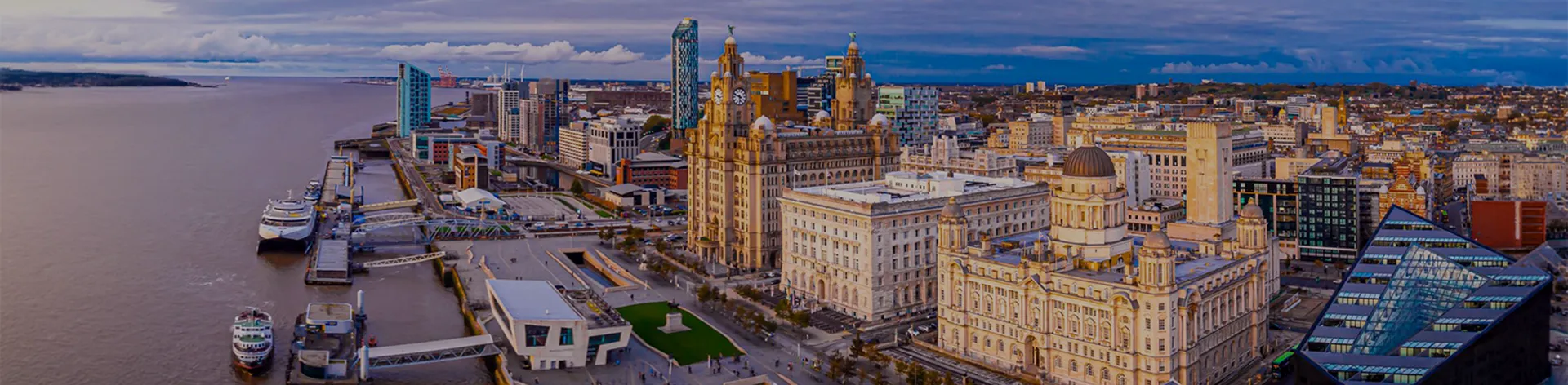 View of Liverpool waterfront