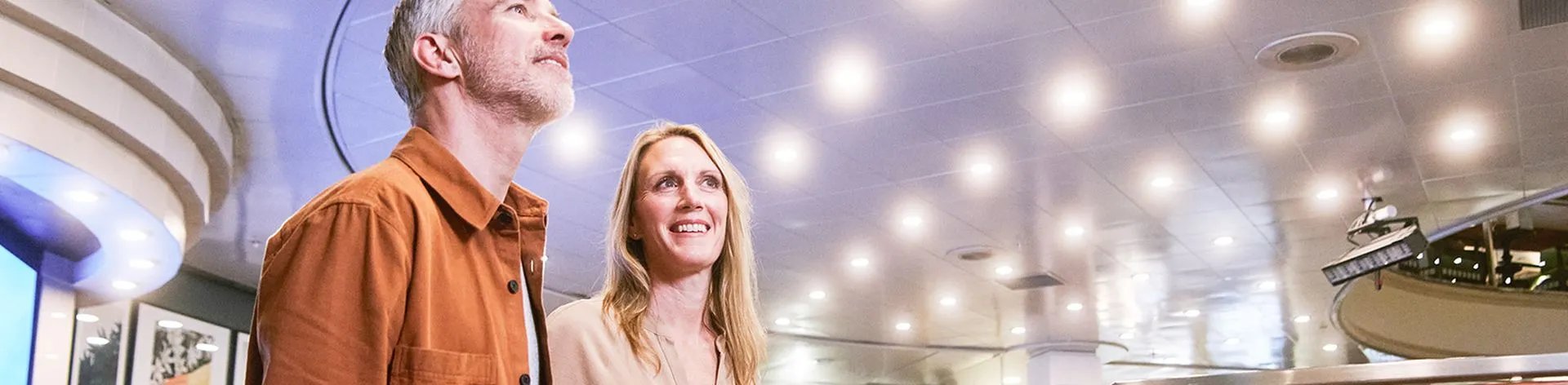 What's On Board couple walking