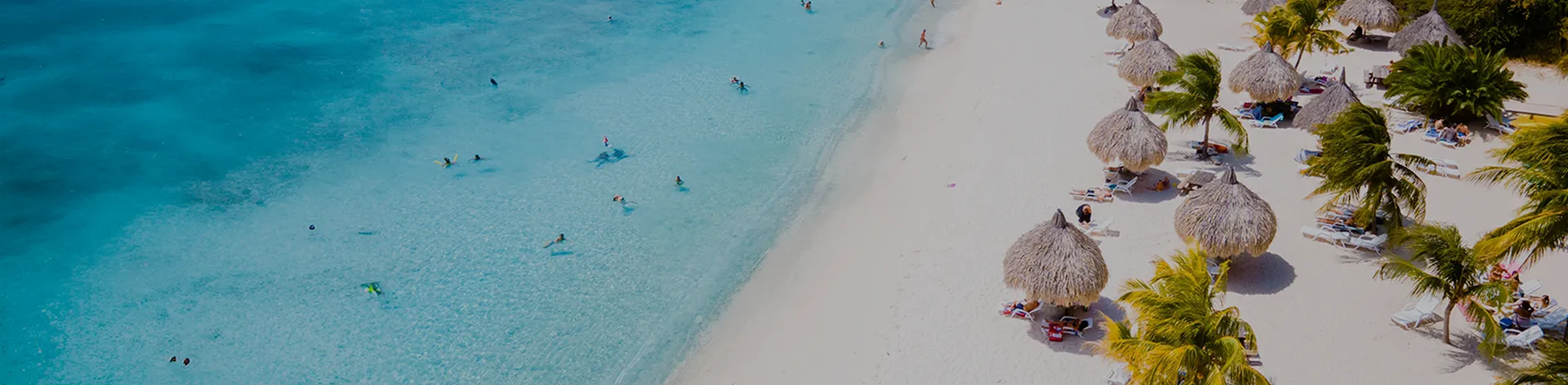 Cas Abao Beach Playa Cas Abao Caribbean island of Curacao, Playa Cas Abao in Curacao a white beach with a blue turqouse colored ocean Drone aerial view