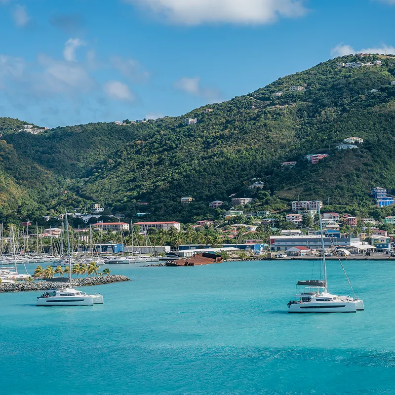 Road Town harbor in Tortola, British Virgin Island