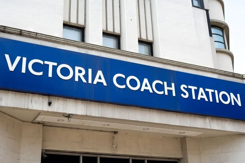 Victoria coach station in London