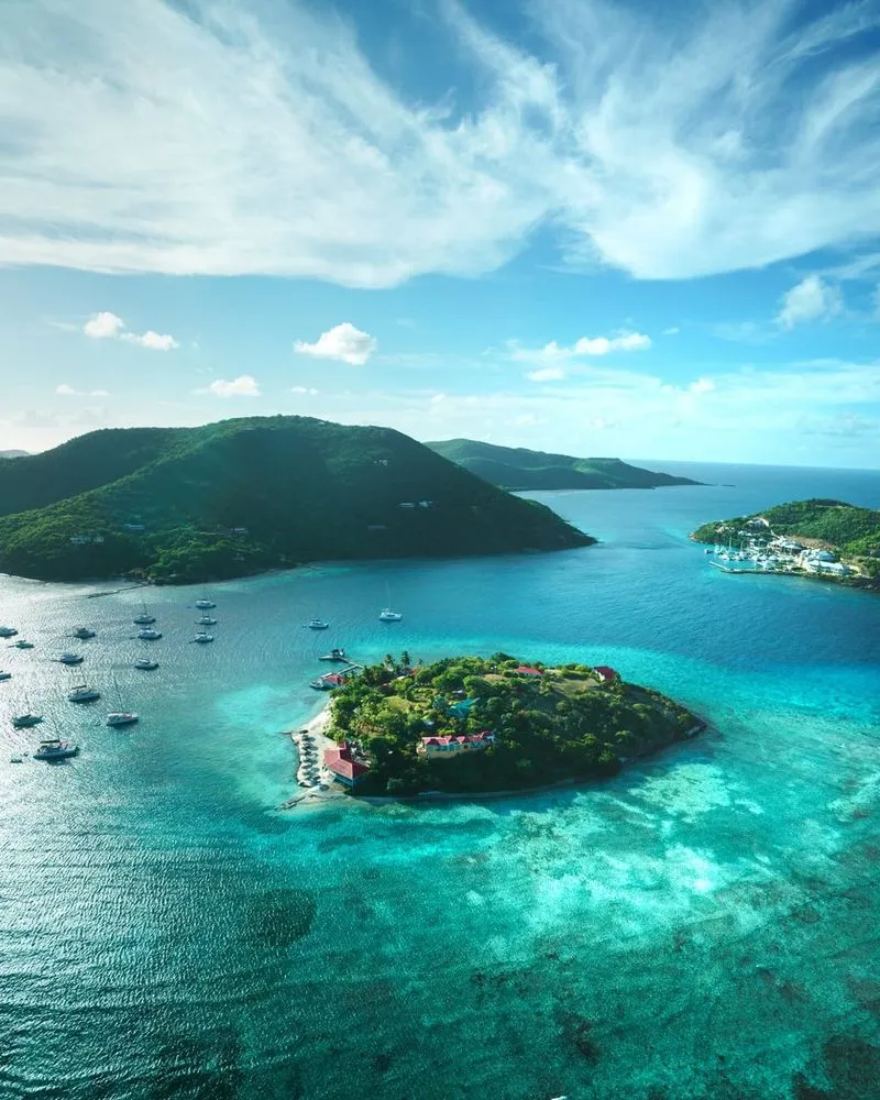 British Virgin Islands aerial
