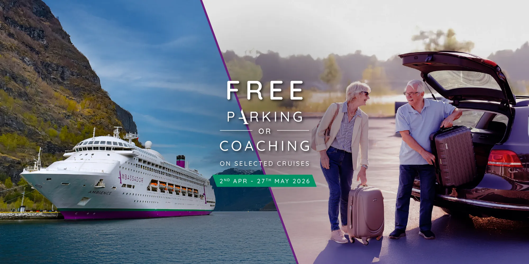 Free Port Parking or Coach Transport