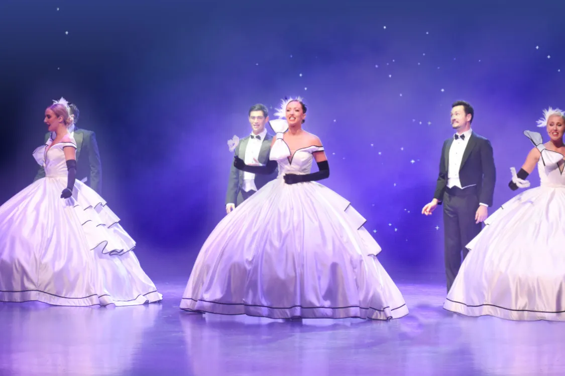 Peel Entertainment team performing about Ambience, an Ambassador Cruise Ship