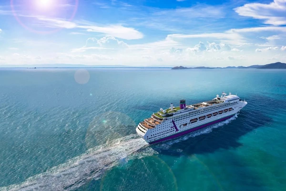 Ambassador cruise ship at sea