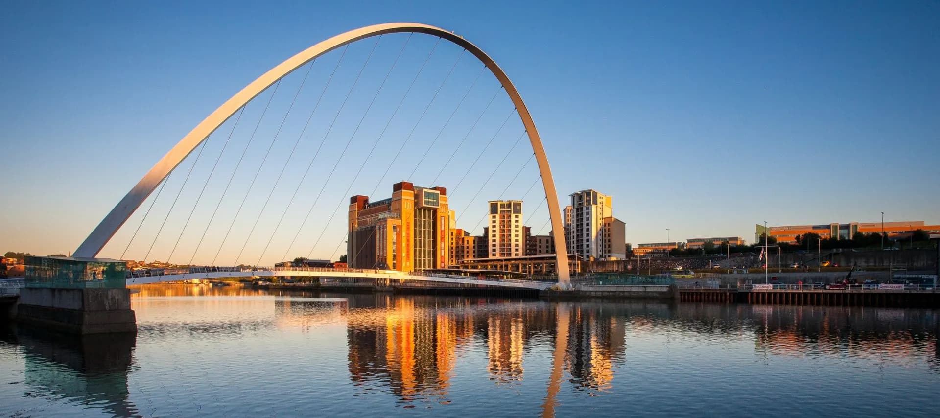 Gateshead Millennium Bridge in Newcastle