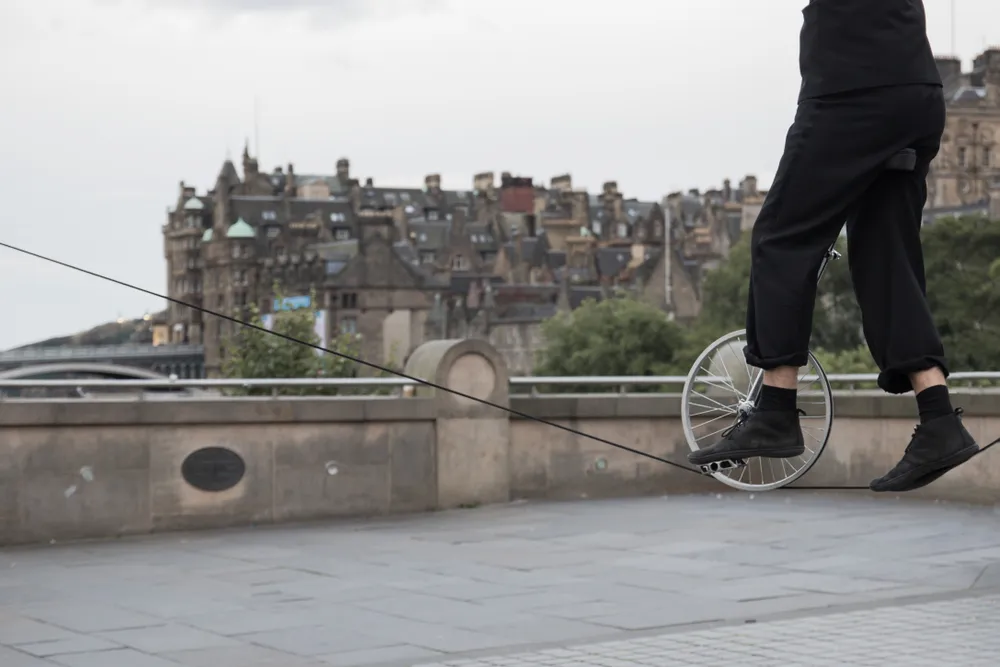 Unicycle at the Edinburgh Fringe Festival