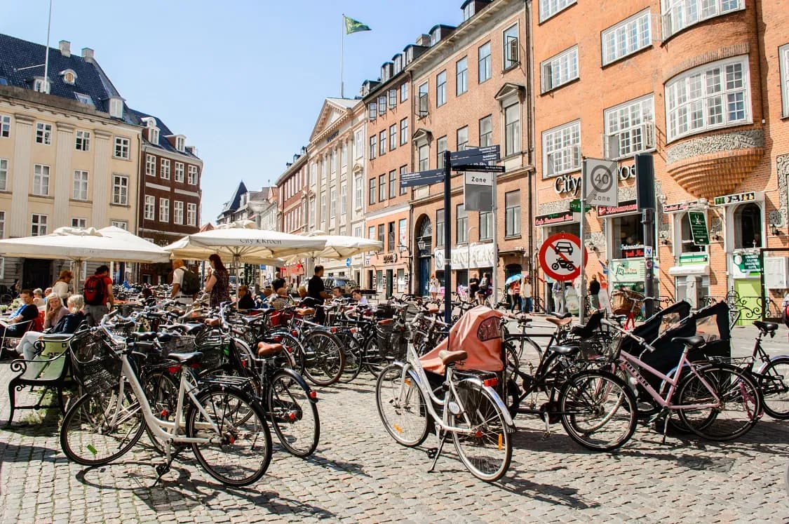 Bikes in Copenhagen, Denmark