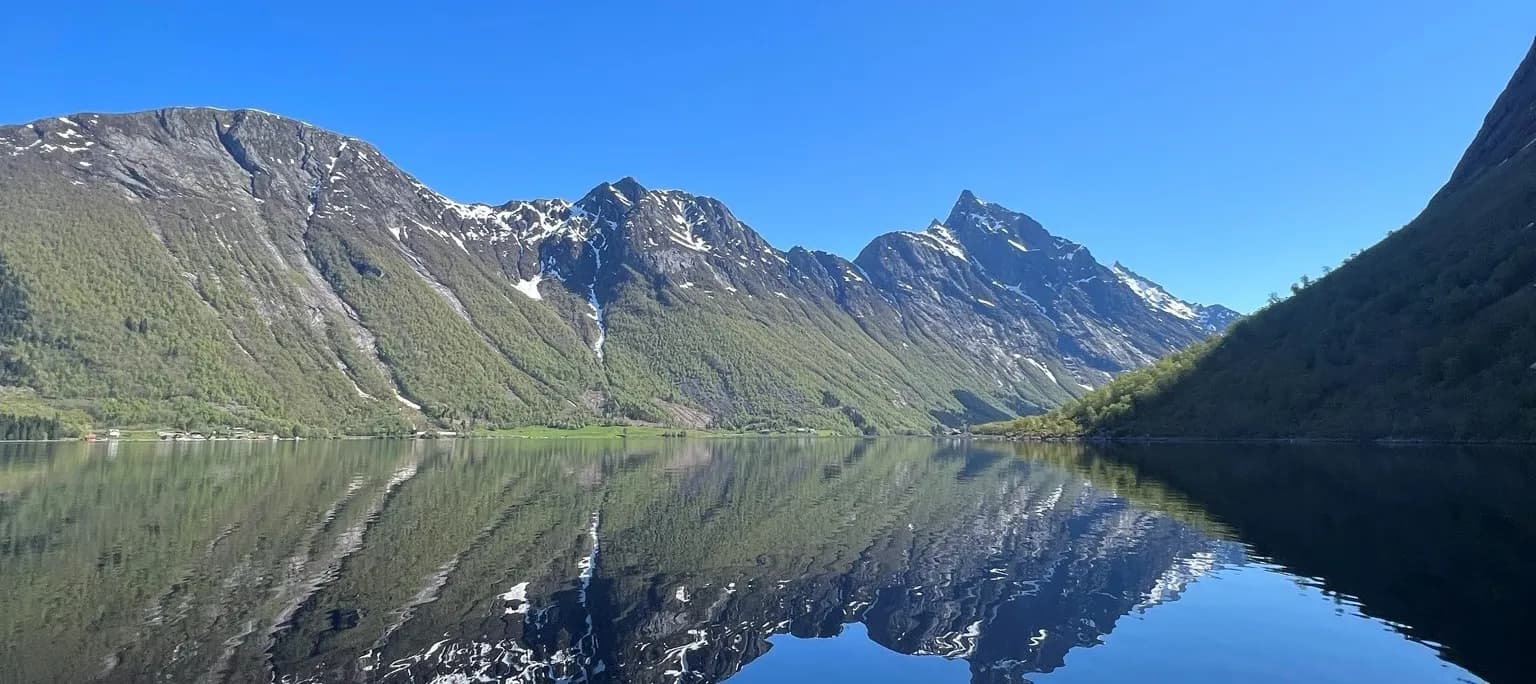 Beautiful Hjørundfjord by Boat