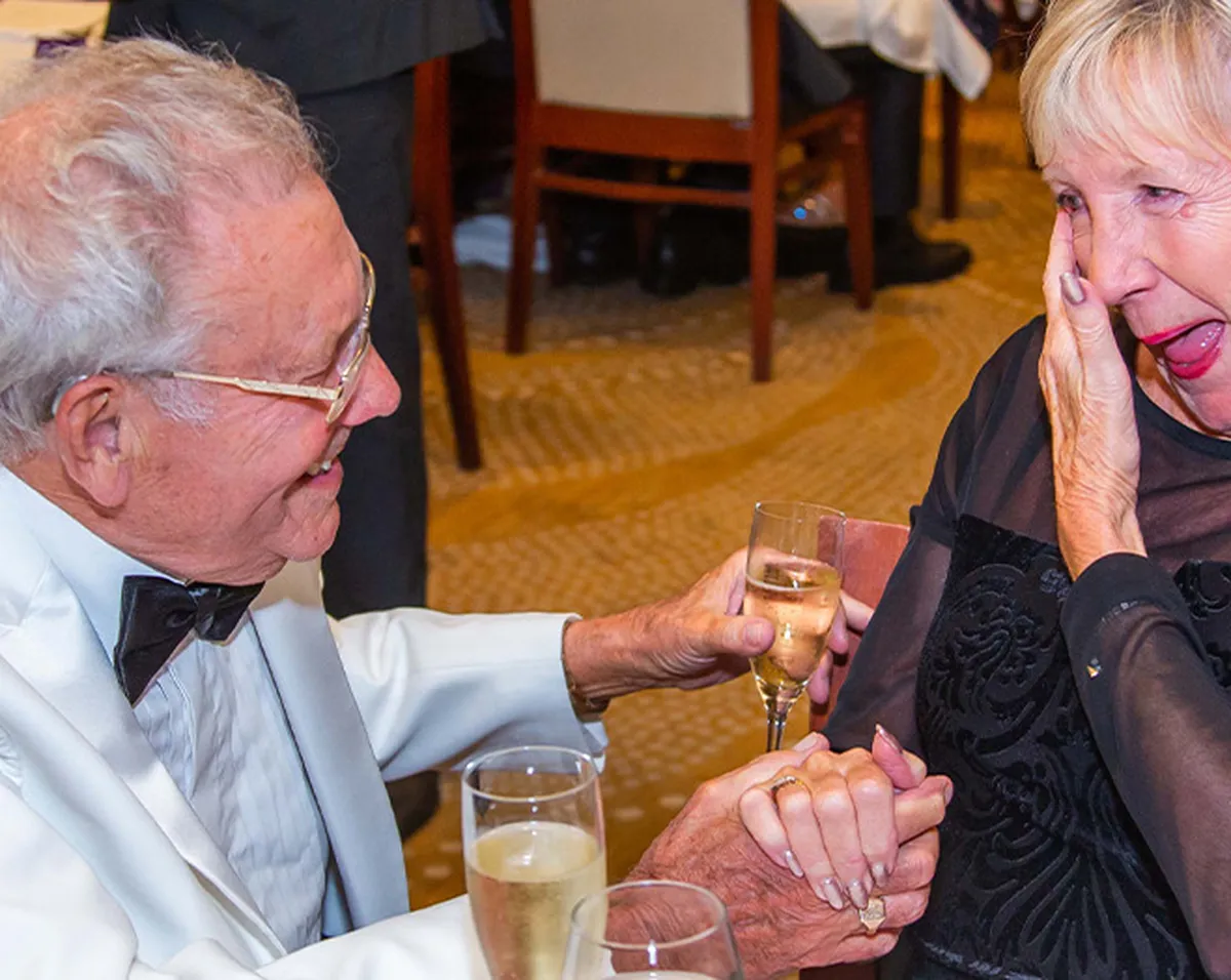 Proposal onboard and Ambassador Cruise Ship
