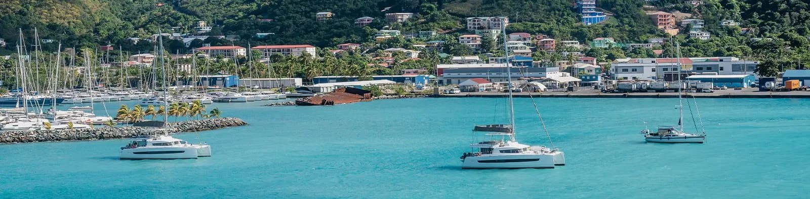 Road Town harbor in Tortola, British Virgin Island