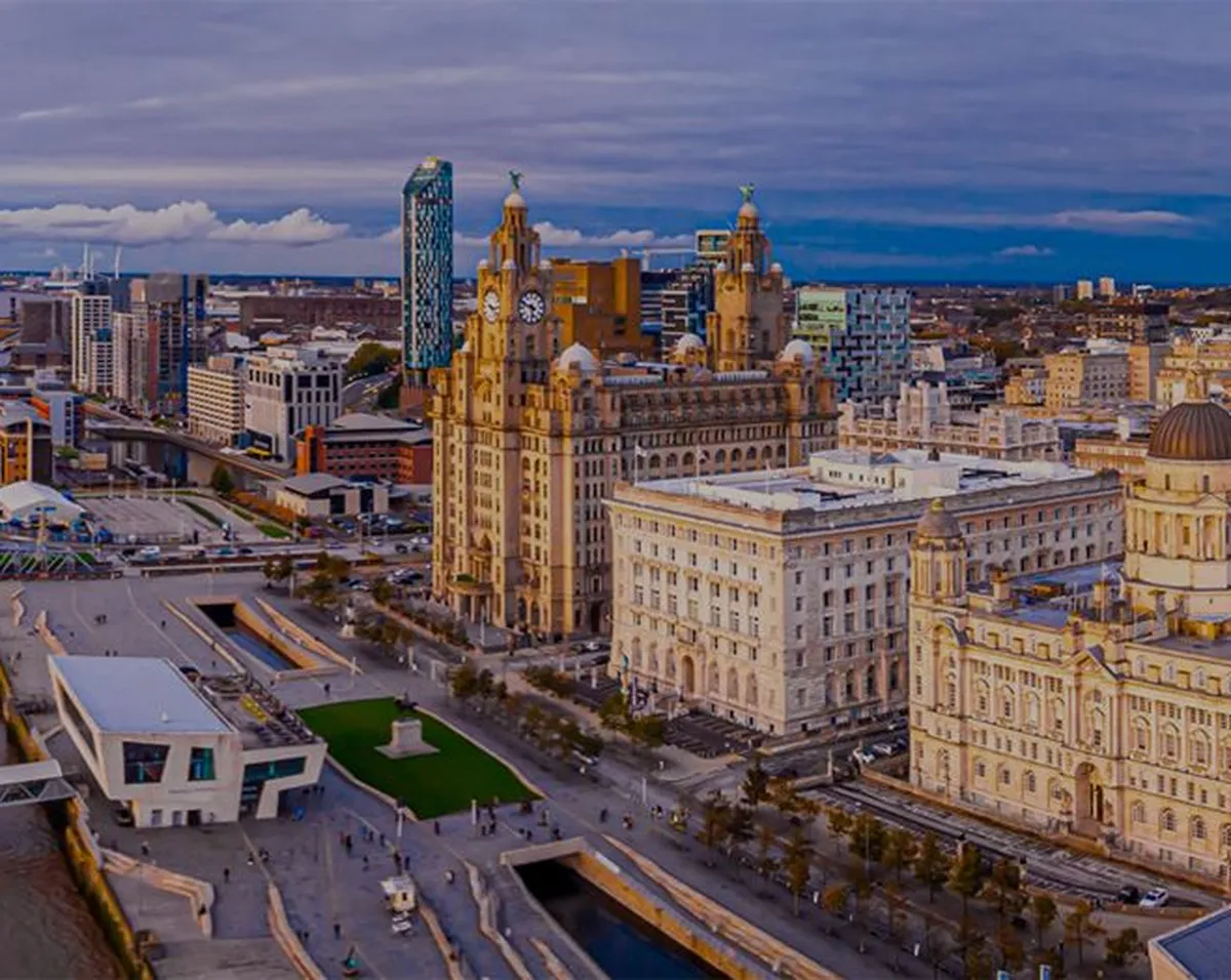 View of Liverpool waterfront
