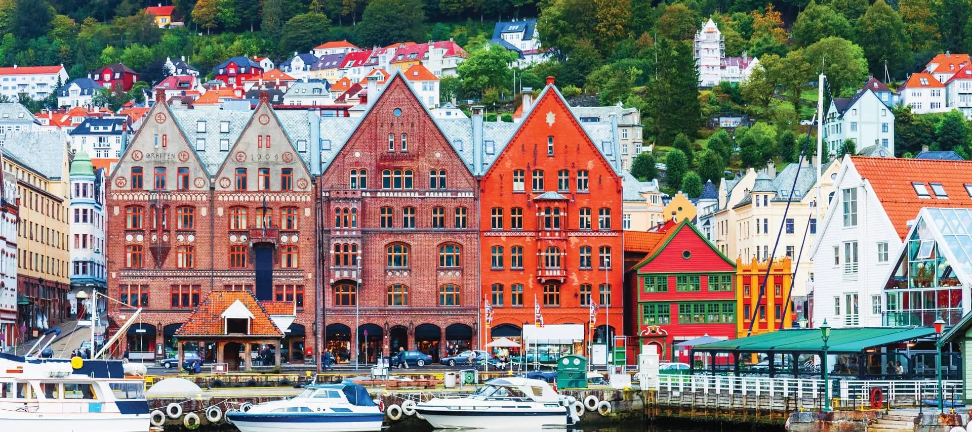 Old town pier in Bryggen, Norway