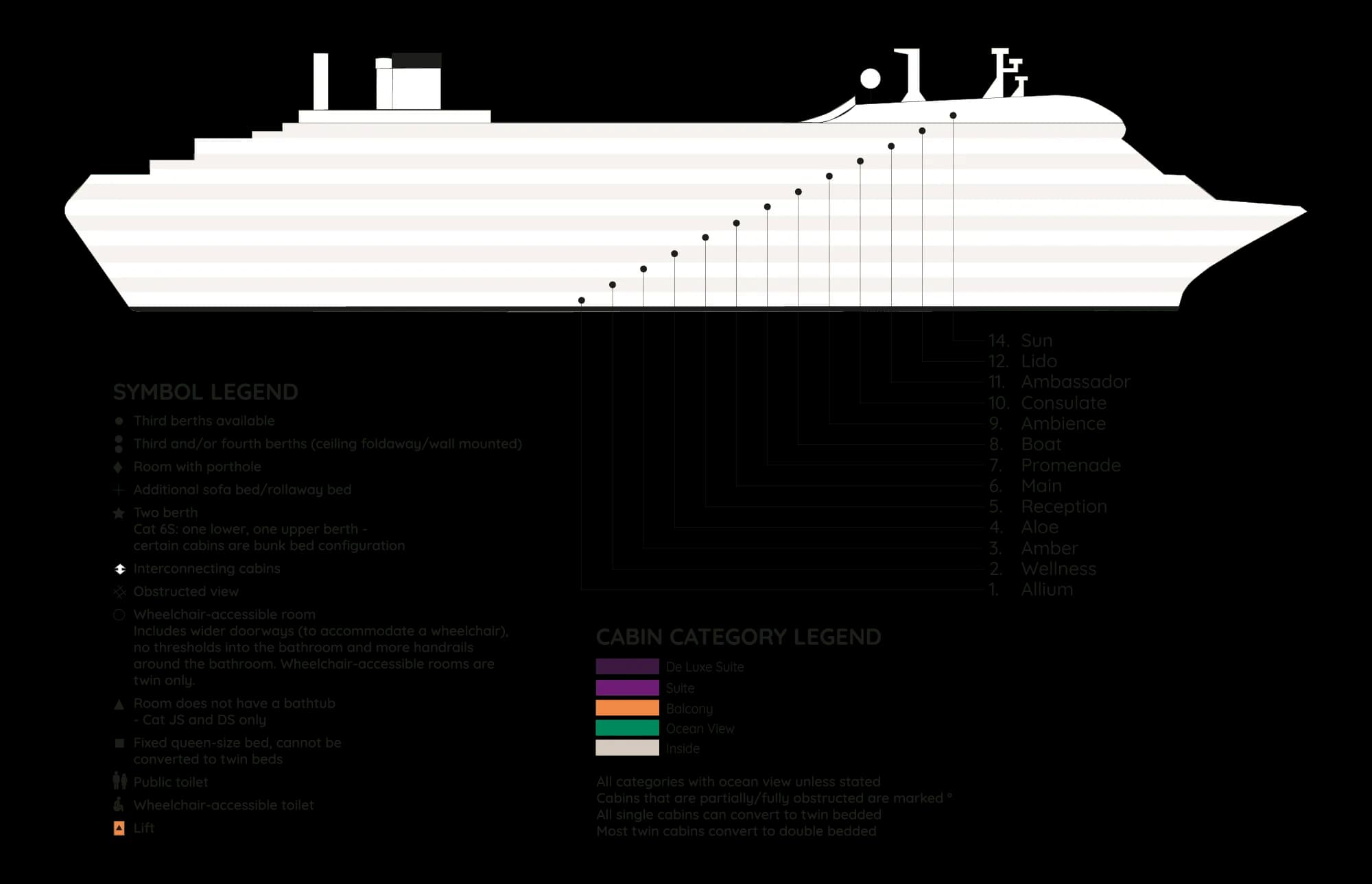 Ambience Ship Deck Plan
