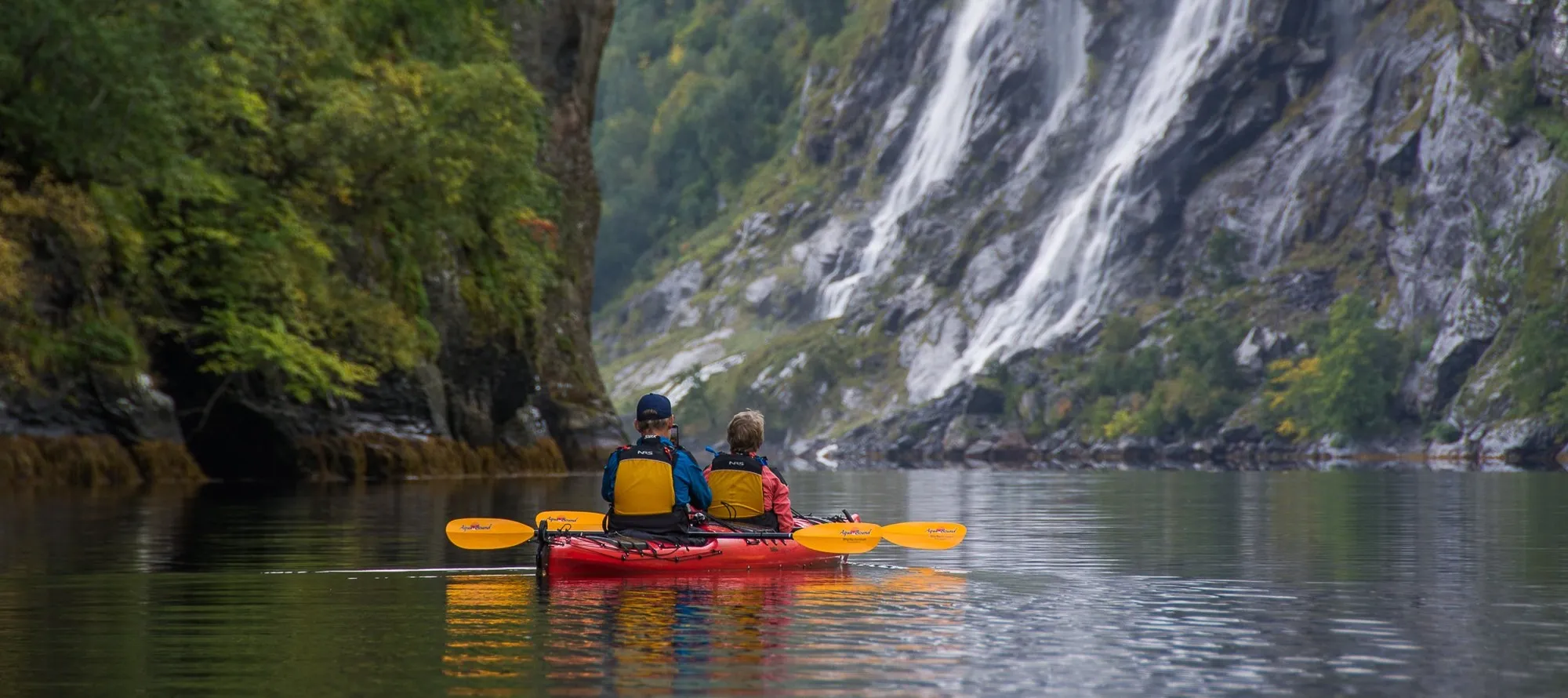 Kayaking on Geirangerfjord