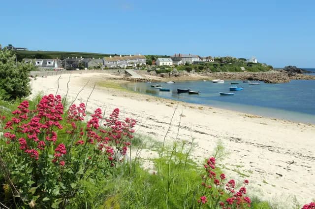 View of the beach in St. Marys, Isles of Scilly