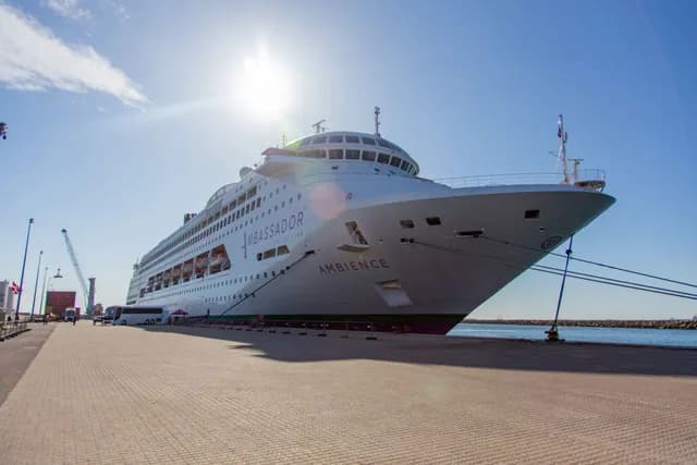 Ambience cruise ship in dock