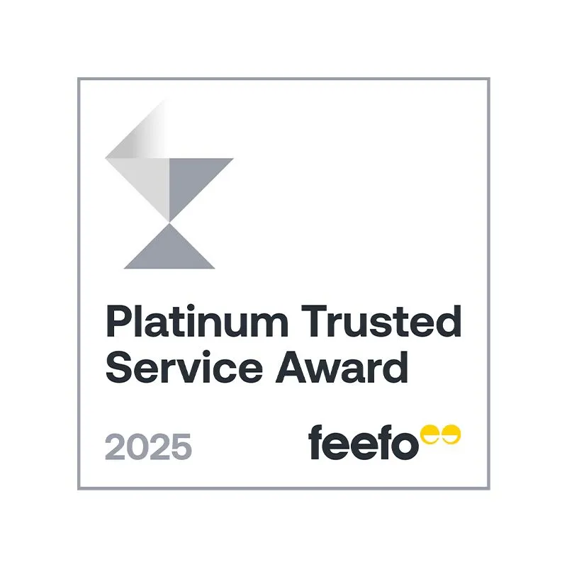 Feefo Platinum Trusted Service Award