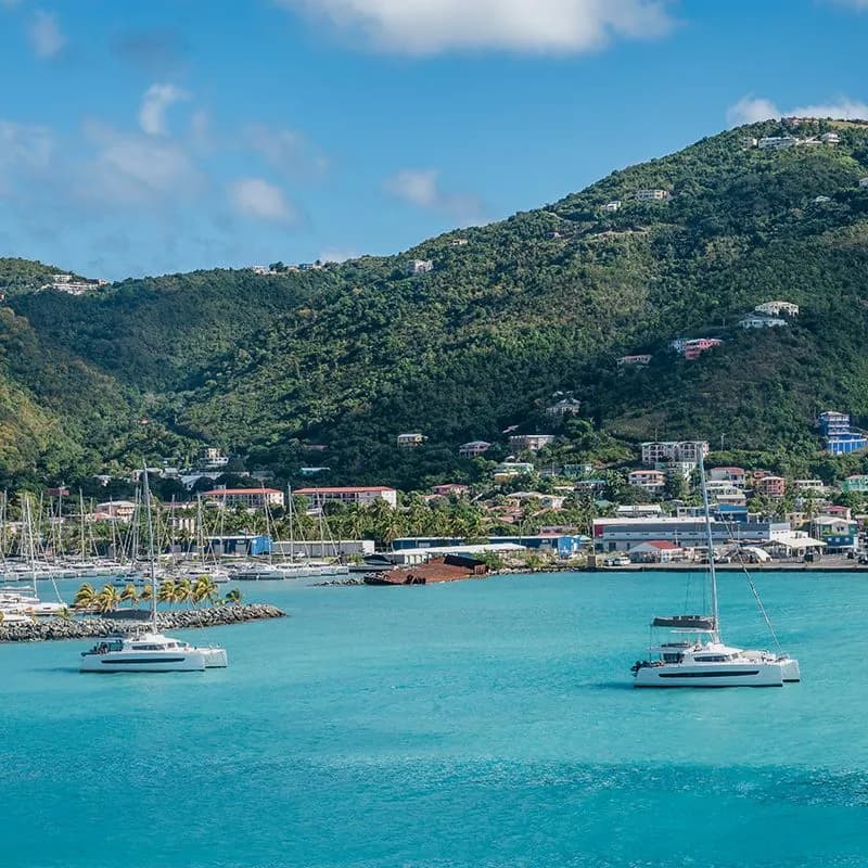 Road Town harbor in Tortola, British Virgin Island