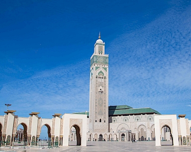 Sunshine over the Hassan II Mosque in Casablanca, visited on a Winter Cruise