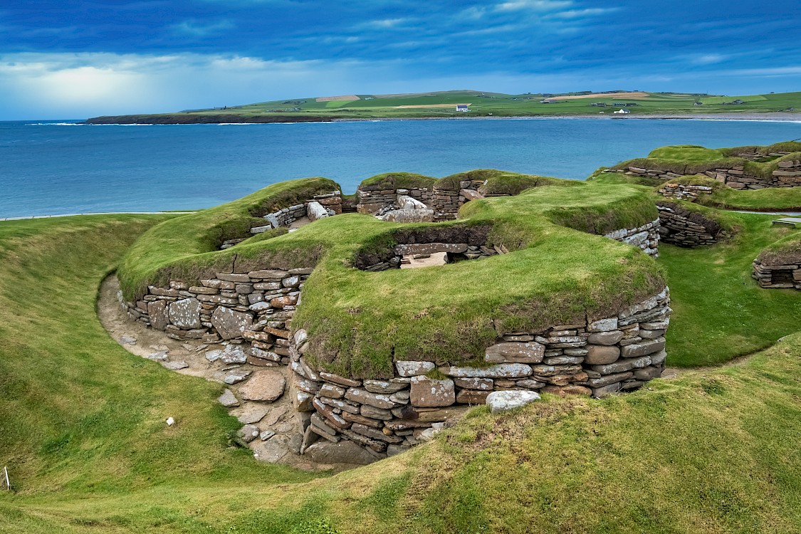 Skara Brae, a stone-built Neolithic settlement on the Bay of Skaill