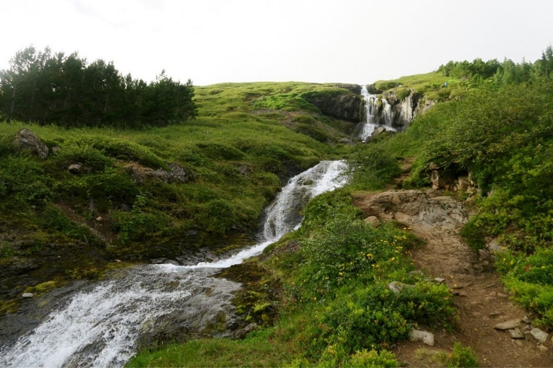 Bunárfoss Waterfall in Iceland