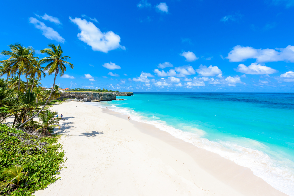 A beach in the Caribbean