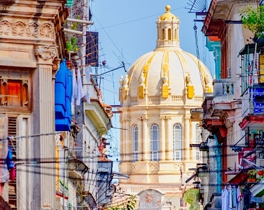 Colourful street in Old Havana, Cuba