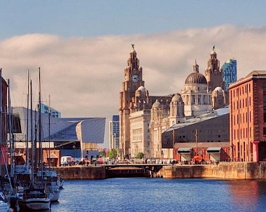Liver Building and Albert Docks, Liverpool